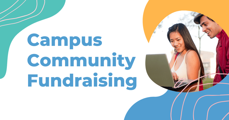 Campus Community Fundraising with a professor setting up a community engagement event