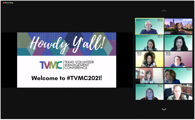 TVMS 2021 presenters and participants on Zoom